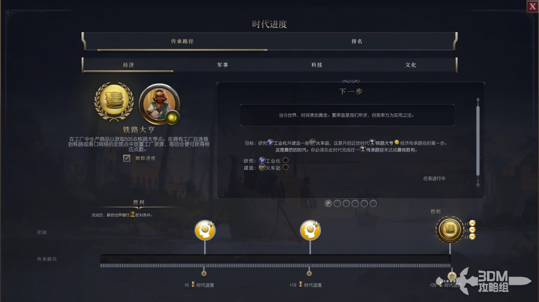 文明7經濟建設傳承不同時代目標介紹