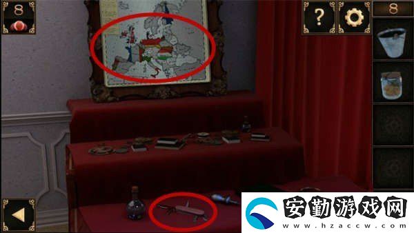密室逃脫10偵探風云第八關地圖里有什么秘密