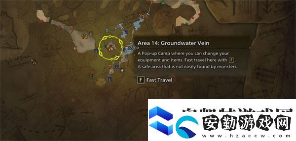 怪物獵人荒野天塹沙原安全簡易營地設(shè)置推薦