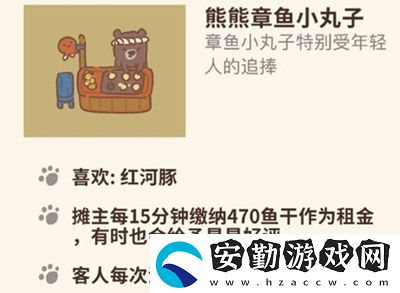 動(dòng)物餐廳熊熊章魚小丸子怎么解鎖