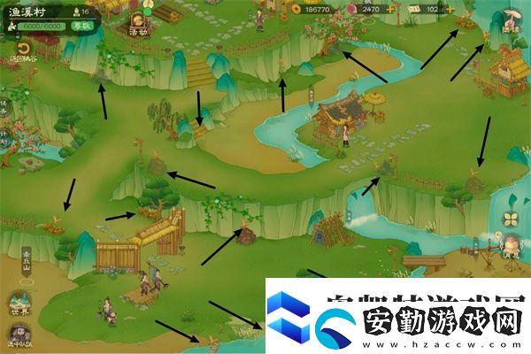 桃源記2魚溪村精衛(wèi)放置點(diǎn)位分享